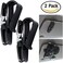 FineGood 2 Pack Glasses Holders for Car Sun Visor, Sunglasses Eyeglasses Mount with Ticket Card Clip - Black
