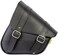 Dowco Willie &amp; Max Black Synthetic Leather Small Motorcycle Swingarm Bag for Softail/Triangulated Swingarm Models - Chrome Buckles - Made in USA [59776-00]