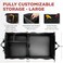 TRUNKCRATEPRO Collapsible Portable Multi Compartments Trunk Organizer, Black