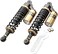 GZYF Pair 320mm Universal Motorcycle Rear Air Shock Absorbers Adjustable Go Kart Suspension For Honda for Suzuki for Kawasaki for Yamaha ATV Go Kart Quad Dirt Sport Bikes Black &amp; Gold