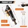 GZYF Pair 320mm Universal Motorcycle Rear Air Shock Absorbers Adjustable Go Kart Suspension For Honda for Suzuki for Kawasaki for Yamaha ATV Go Kart Quad Dirt Sport Bikes Black &amp; Gold