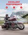 Amazicha Smoke Tint 7" Wave Windshield Windscreen for Harley Touring 2014 2015 2016 2017 2018