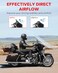 Amazicha Smoke Tint 7" Wave Windshield Windscreen for Harley Touring 2014 2015 2016 2017 2018