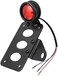 Amazicha LED Tail Rear Light 3/4" Axle Hole Side Mount License Plate Bracket Brake Light Motorcycle Compatible for Harley Honda Yamaha Suzuki Chopper Bobber