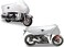Nelson-Rigg Nelson Rigg UV-2000-02-MD Silver Medium UV-2000 Motorcycle Half Cover