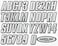 Hardline Products SIBLK800 Series 800 Factory Matched 3-Inch Boat &amp; PWC Registration Number Kit, Silver/Black