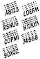 Hardline Products Series 400 Factory Matched 3-Inch Boat &amp; PWC Registration Number Kit, Solid Black,BLK400EC