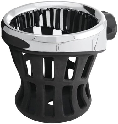 CIRO Drink Holder Perch Mount Chrome Plated and Rubber, Chrome Finish 50410