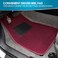 BDK MT-100-BD Burgundy Red Carpeted 4 Piece Car SUV Floor Mats With Vinyl Heel Pad Car Vehicle Universal Fit