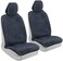 BDK UltraFit Car Seat Towel Cover, 2 Pack with Black Trim &ndash; Waterproof Machine-Washable Sweat Protector, Ideal for Gym Swimming Surfing Running Crossfit, Universal Fit for Auto Truck Van SUV
