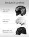 YEMA Helmet YEMA Open Face Motorcycle Helmets, DOT Approved 3/4 Helmet Motorcycle Dual Visor Quick Release Buckle, Helmets for Adults Motorcycle Men Women Helmets for Moped Scooter Street - YM-627