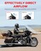 Amazicha Black 7" Wave Windshield Windscreen Compatible for 2014-2023 Harley Davidson Touring Street Glide/Electra Glide/Ultra Limited/Tri Glide FLHT FLHX FLHXS FLHTK