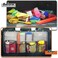 SURDOCA Car Trunk Organizer, 3rd Gen [7 Times Upgrade] Auto Backseat Hanging Organizer, Car Trunk Tidy Storage Bag with Lids, Car Interior Accessories Space Saving Expert, Gray