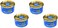 California Scents Spillproof Organic Air Freshener, Newport New Car, 1.5 Ounce Canister (Pack of 4)