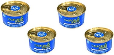California Scents Spillproof Organic Air Freshener, Newport New Car, 1.5 Ounce Canister (Pack of 4)