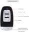 EASYGUARD EC002 Smart Key RFID PKE Car Alarm System Passive Keyless Entry Remote Engine Start Starter Push Start Button &amp; Touch Password Entry Hopping Code