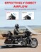 Amazicha Black 4.5" Wave Windshield Windscreen Compatible for Harley Davidson Touring Electra Glide Street Glide 2014 2015 2016 2017 2018 2019 2020 2021 2022 2023