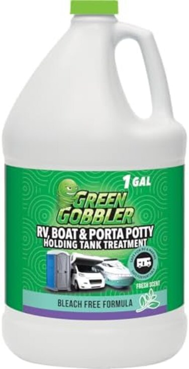 جرين جوبلر, نونية مرحاض بورتا محمولة للهضم ومزيل الروائح الكريهة - 1 جالون/رائحة منعشة (حتى 42 جرعة لكل جالون)