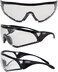 GV Set of 3 PAIRS: PADDED MOTORCYCLE RIDING GLASSES - DAY NIGHT