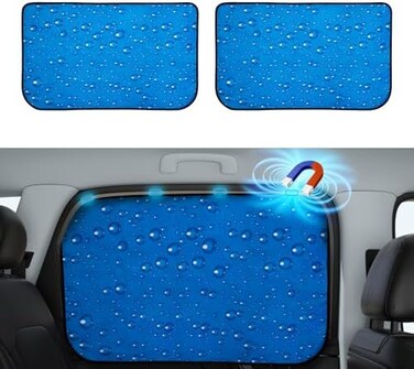 aokway Car Sun Shade Car Window Shade Double Thickness Rear Side Window Auto Sunshades Universal Fit for rv Truck for Baby UV Protection 2 Pack