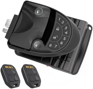 RVLock V4 RV Door Lock Replacement Keyless Entry Keypad, Premium Camper Door Lock, Durable RV Door Latch for Various Types of RVs, Patented Security Technology