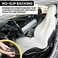 Gorla Gear Gray Premium Universal Fit Waterproof Stain Resistant Grey Car Seat Cover Neoprene Non-Slip Bucket Seat Dog Sweat Proof Protector Save Your Leather Cloth Seats Van Truck Auto SUV Sedan