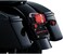 Kuryakyn 5405 Motorcycle Lighting: Rear Position Bullet Style Turn Signal/Blinker Light Bar with Red Lenses and Flat License Plate Support for 1986-2019 Harley-Davidson Motorcycles, Gloss Black