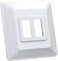JR Products 13615 Switch Base and Face Plate - Double,White