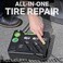 Slime 50123 Flat Tire Puncture Emergency Kit, Includes Sealant and Tire Inflator Pump, Digital, Suitable for Cars and Other Highway Vehicles, 8 Min Fix