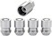 McGard 24157 Chrome Cone Seat Wheel Locks (M12 x 1.5 Thread Size) - Set of 4