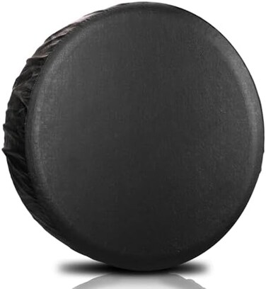 ليدر اكسسوريز غطاء اطار احتياطي مقاس 30 انش - 33 انش لسيارة جيب والمقطورة وسيارات الدفع الرباعي وسيارات الدفع الرباعي وعجلة الشاحنة يناسب جميع العجلات مقاس 30 انش - 33 انش، فينيل اسود ناعم