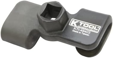 K Tool International 49403 Universal Wrench Extender Adaptor, 1/2 Inch or 21mm Hex Drive, Drop Forged Body with Heat Treatment, Extendable, Black