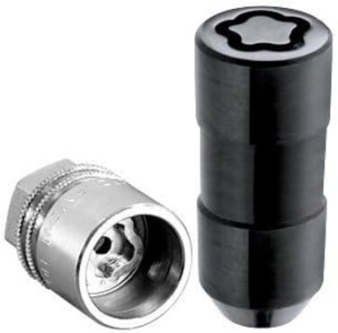 ماكجارد اقفال عجلات المقعد المخروطية السوداء 24220 (1.5 × 7.5 × 6) انش مقاس اللولب - مجموعة من 4 قطع