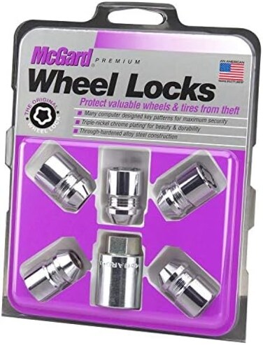 ماكجارد اقفال عجلات مقعد مخروطية من الكروم 24552 (M12 × 1.25 مقاس اللولب) - مجموعة من 5 قطع
