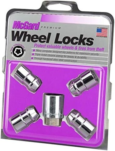 ماكجارد اقفال عجلات مقعد مخروطية من الكروم 24132 (مقاس 7/16 انش - 20 خيطًا) - مجموعة من 4 قطع