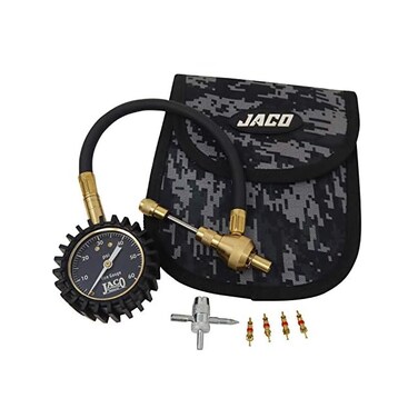 جهاز تفريغ هواء الاطارات من رابيد فلو مع مقياس (0-60 باوند لكل انش مربع)   مجموعة تفريغ الهواء السريع للطرق الوعرة 4×4