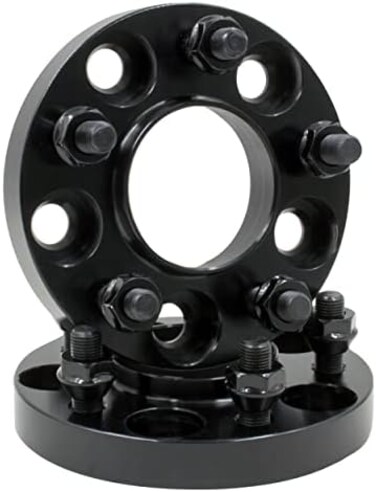 قطعتان من محولات فواصل العجلات المركزية 5x4.5 5x114.3 سمك 20 ملم 1/2 انش-20 مسمار لولبي يناسب فورد موستانج 1994 الى 2014