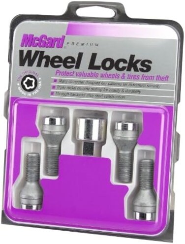ماكجارد طقم عجلات 27179، كروم، 4 اقفال/ مفتاح واحد