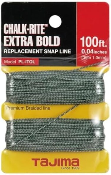 Tajima PL-ITOL Chalk-Rite Premium Grade Extra Bold Nylon Line, 1 mm Thick by 100-Feet