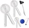 OIIKI, 5 Piece Physical Therapy Set, Including 12/8/6 inch Goniometer, Taylor Hammer, Tape Measure