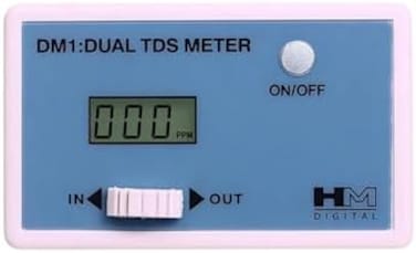 اتش ام ديجيتال شاشة تي دي اس مزدوجة مدمجة DM-1، نطاق 0-9990 جزء في المليون، دقة قراءة 2%
