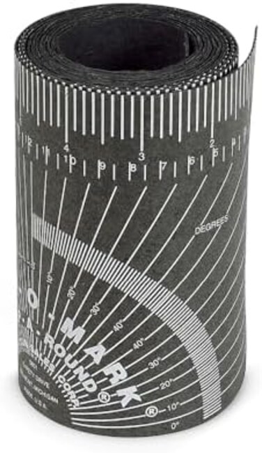 Jackson Safety Pipe Measure Tool &ndash; Wrap Around Tape, Flex Angle Measuring and Marking Gauge for 3&rdquo;to 10&rdquo; Diameter, Large, Black, 14753