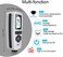 ERAY Coating Thickness Gauge with Backlight LCD Display, Paint Coating Meter Including Case, Battery and German Instructions, Measuring Range 0 to 2000 um, Paint Gauge for Car