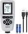 ERAY Coating Thickness Gauge with Backlight LCD Display, Paint Coating Meter Including Case, Battery and German Instructions, Measuring Range 0 to 2000 um, Paint Gauge for Car