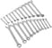 Performance Tool W1099 32-Piece Sae And Metric Wrench Set With Premium Mirror Polished Chrome Vanadium Steel And Organizer Tray