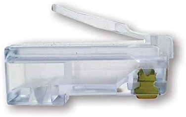 Platinum Tools 100010C EZ-RJ45 Cat 6+ Connectors, Clamshell, 50-Pieces, RED