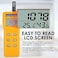 TEKCOPLUS CO2 Meter Portable CO2 Detector Digital CO2 Monitor with Alarm Function Carbon Dioxide Temperature and Humidity Meter, NDIR CO2 Sensor Indoor Air Quality Monitor for Home Office Grow Room