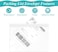 FungLam 100 Pack 7.5" x 5.5" Clear Self-Adhesive Top Loading Packing List/Shipping Label Envelopes Pouches