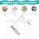 FungLam 100 Pack 7.5" x 5.5" Clear Self-Adhesive Top Loading Packing List/Shipping Label Envelopes Pouches