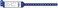 PDC Healthcare Sentry LabelBand 5080-13-PDM Polyester Adult Shield Wristband, Insert Label Style, Permanent Snap Closure, Blue (Box of 500)